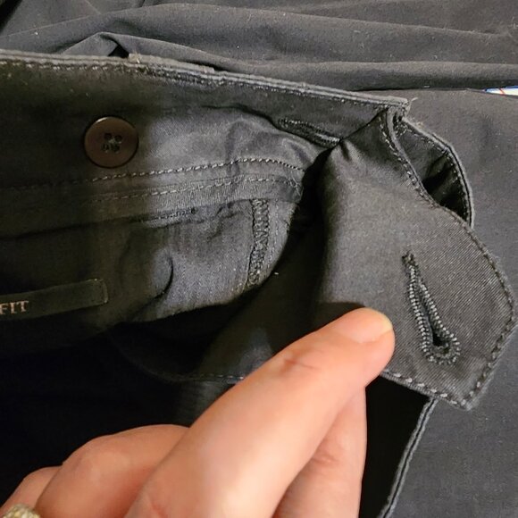 All Saints Women’s Chino style Trousers Dirty on back of leg Black Size 32 - Picture 8 of 15